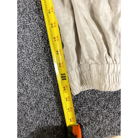 Anthropologie Cloth & Stone Jogger Pants Womens Small Woven Mid Rise Biege - Picture 6 of 8
